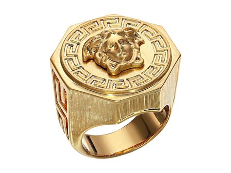 versace gold greek ring|Versace gold ring 18k price.